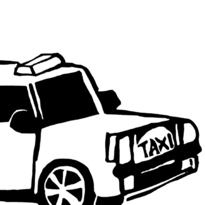 Big Taxi Tea Towel Thumbnail